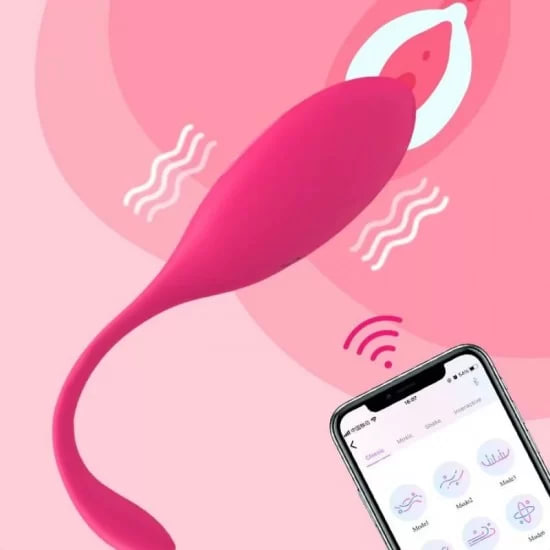 SILICONE WHALE RECHARGEABLE APP EGG VIBRATOR WIRELESS REMOTE CONTROL