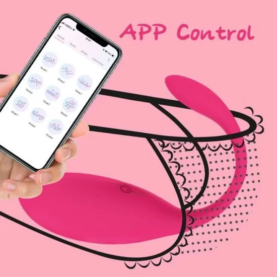 SILICONE WHALE RECHARGEABLE APP EGG VIBRATOR WIRELESS REMOTE CONTROL