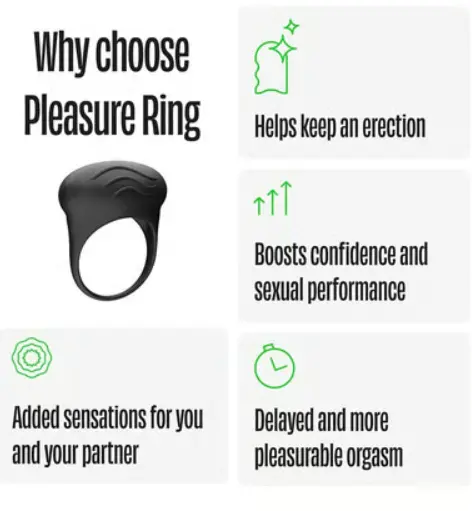 Bold Care Pleasure Vibrating Ring for Men and Couples